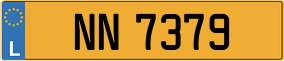 Trailer License Plate